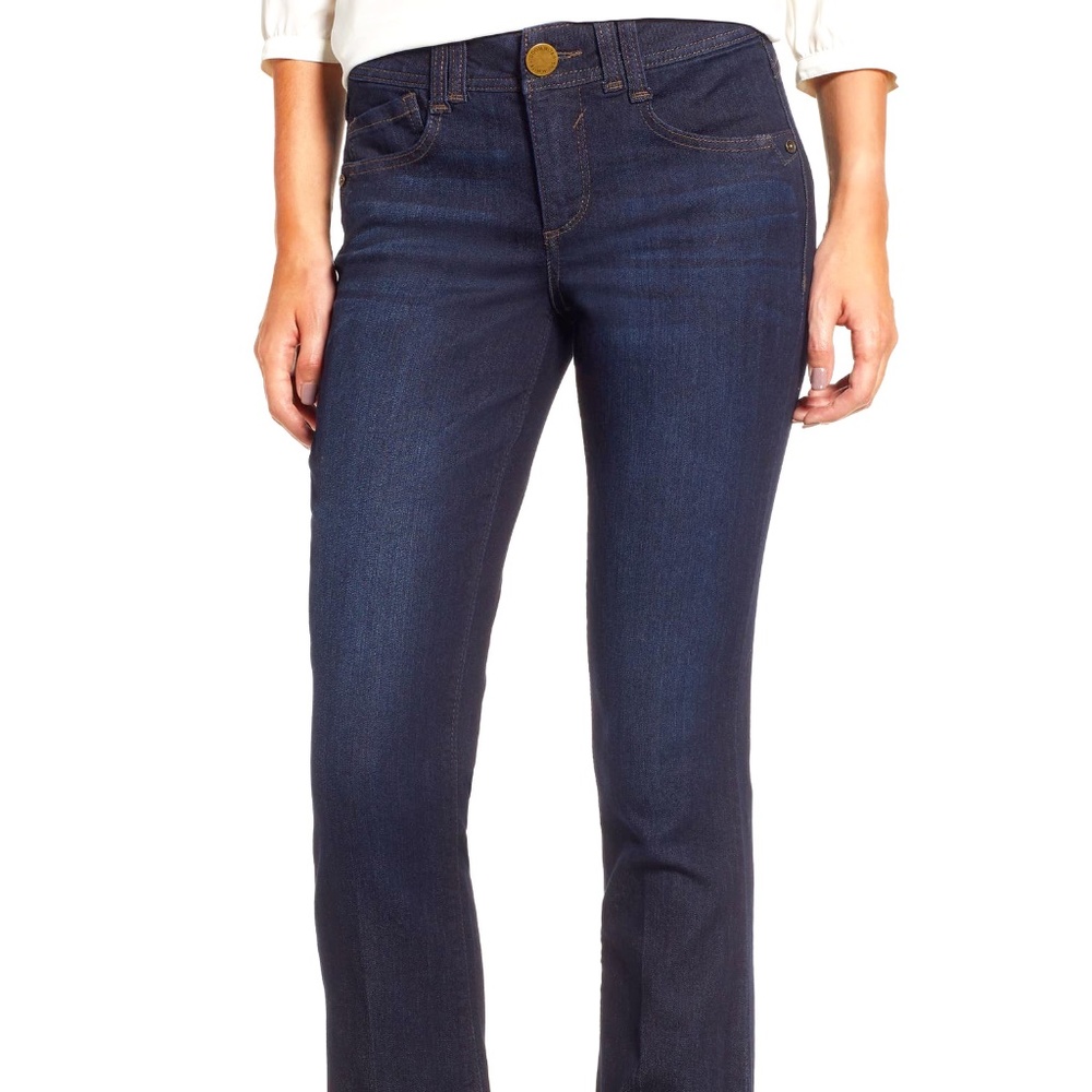 WIT & WISDOM Ab-Solution Itty Bitty Bootcut Jeans, Size 10 INDIGO